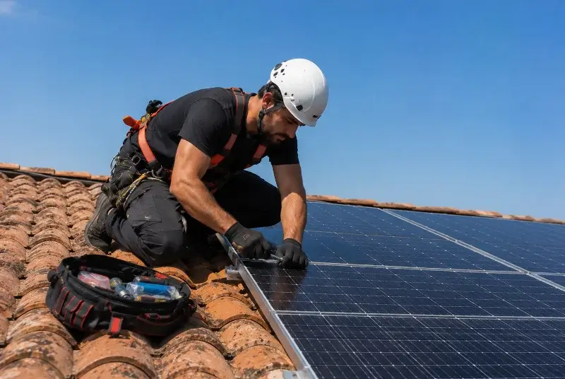 Maintenance et monitoring de panneaux solaires à Coslédaà-Lube-Boast
